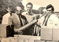 Grundsteinlegung Feuerwehrhaus Almoshof durch Oberbürgermeister Prölß